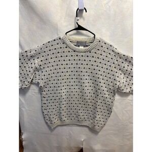 EXCLUSIVELY FOR YOU Cotton Fair Isle Knit Sweater Pullover Size L
